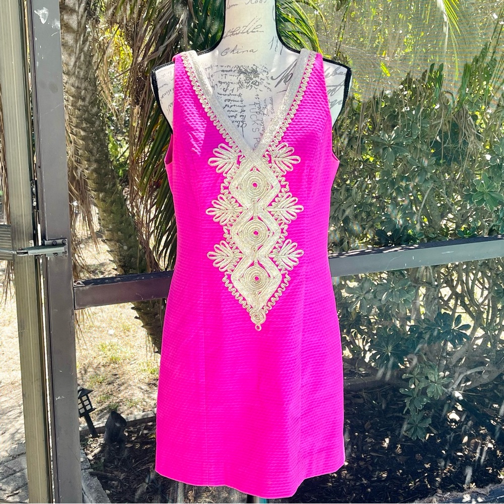 Lily Pulitzer Junie Shift Dress in Berry Sangria | Size 6